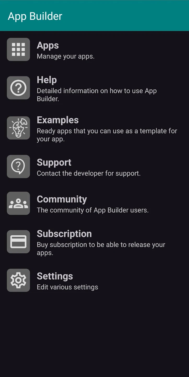 App Builder Screenshot1