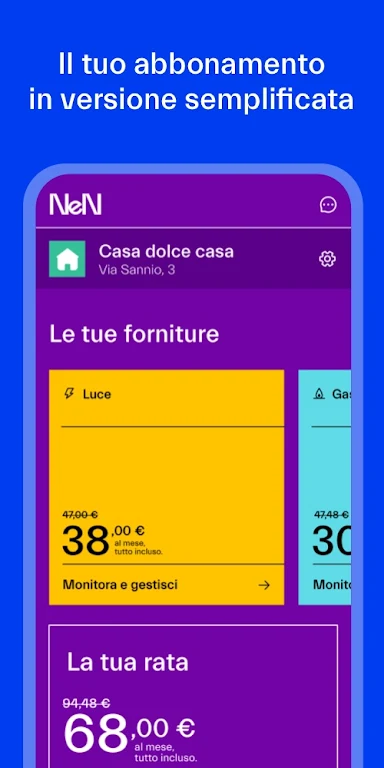 NeN - Energia in abbonamento Screenshot1