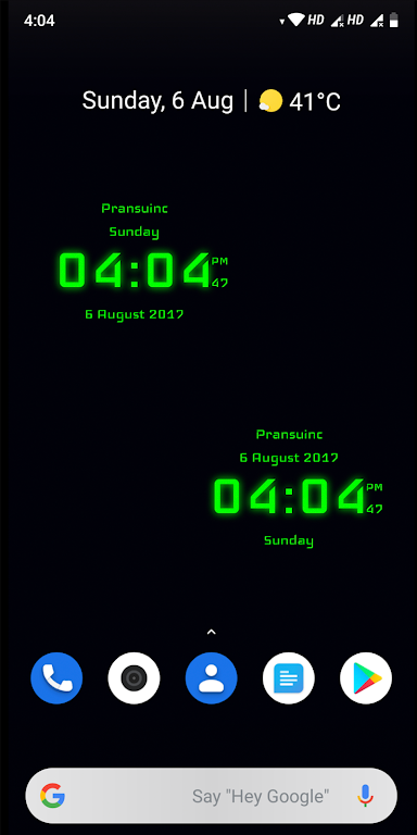 Digital Clock Screenshot1