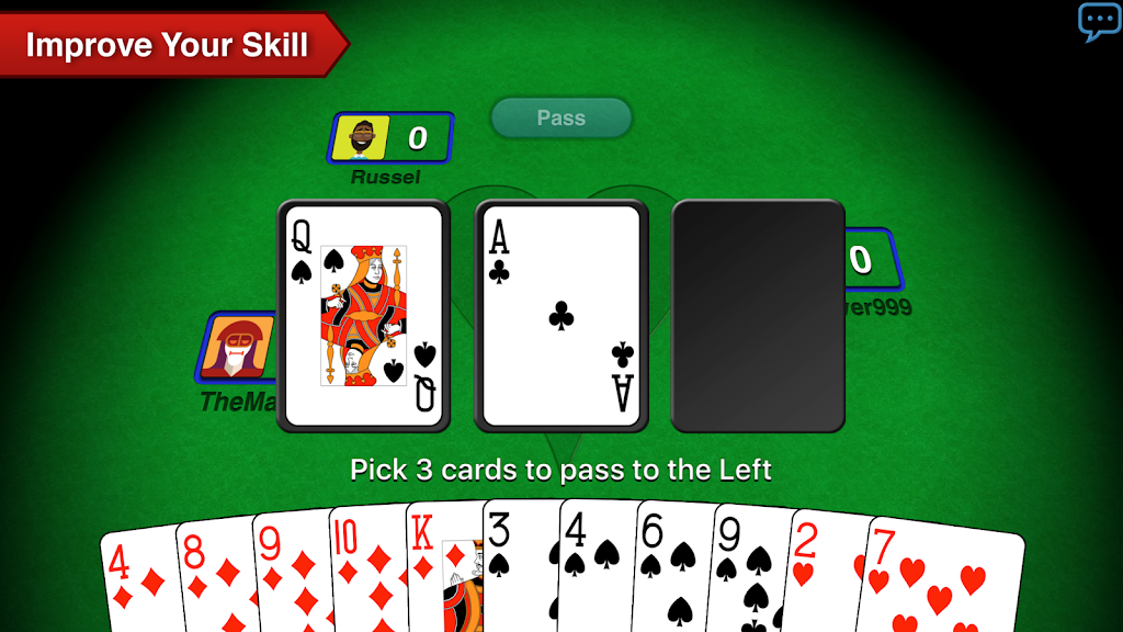 Hearts + Classic Card Game Screenshot3