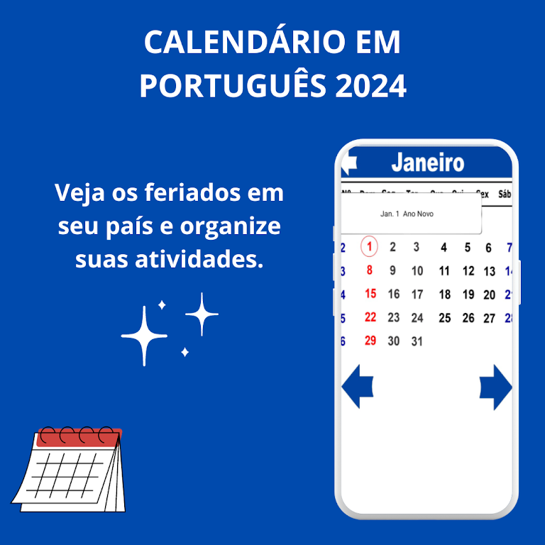 Calendário em Português Screenshot3