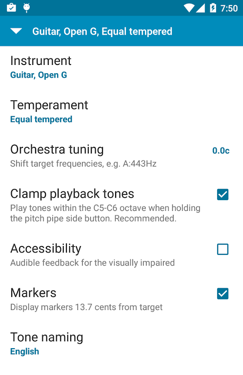 Tuner - gStrings Screenshot4