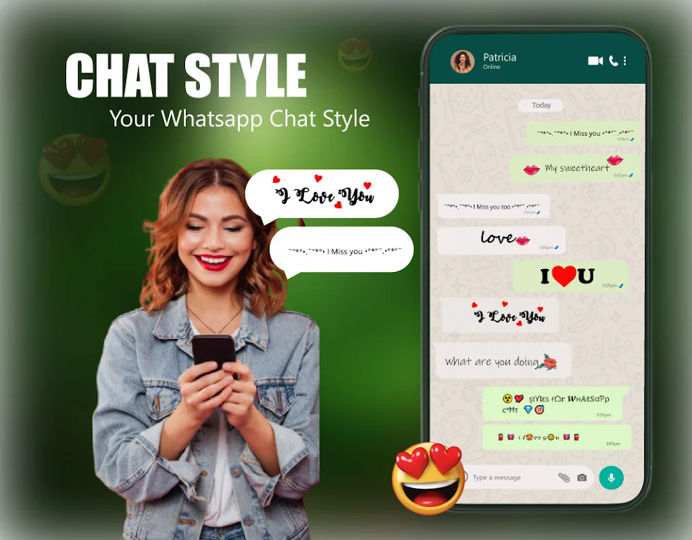 Chat Style - Fonts Keyboard Screenshot1