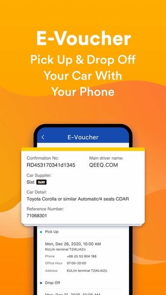 QEEQ Car Rental - Easy Rent A Car Screenshot2