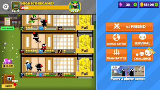 Jumping Ninja Battle 2 Player Screenshot2