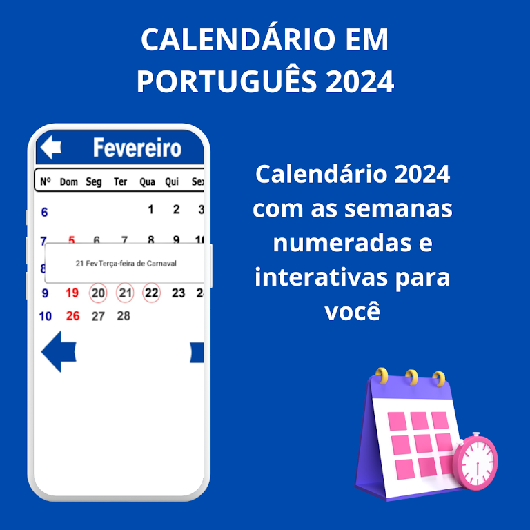 Calendário em Português Screenshot4