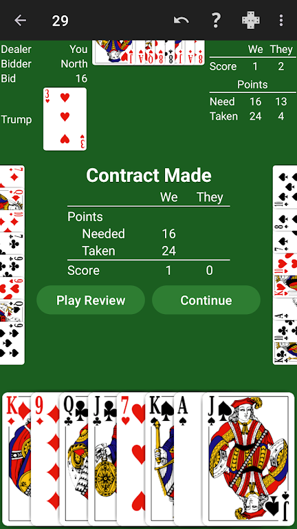 29 Card Game - Expert AI Screenshot2