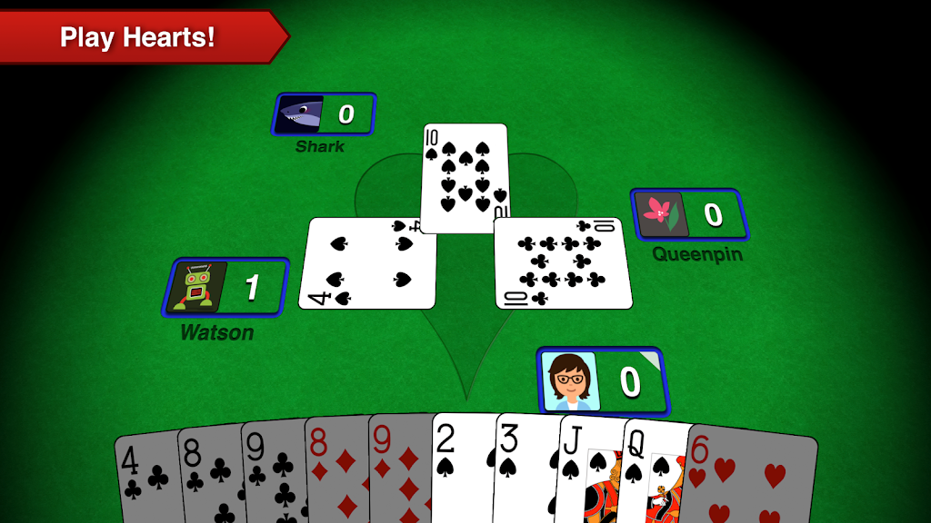 Hearts + Classic Card Game Screenshot1