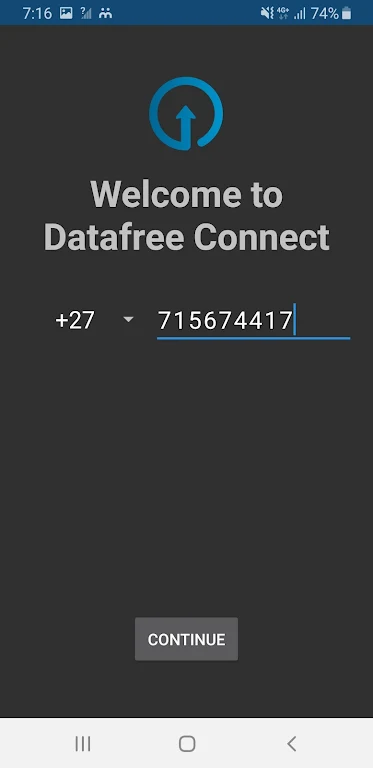 Datafree Connect Screenshot1