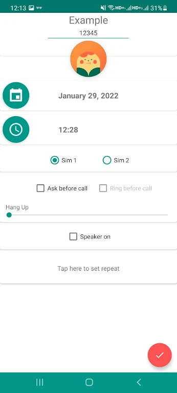 Auto Call Scheduler Screenshot1