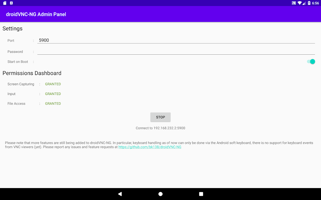 droidVNC-NG Screenshot2