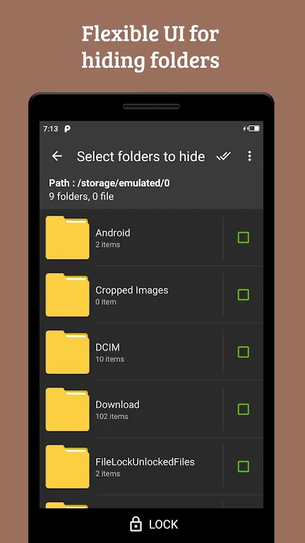 Lock my Folder - Folder hider Screenshot4