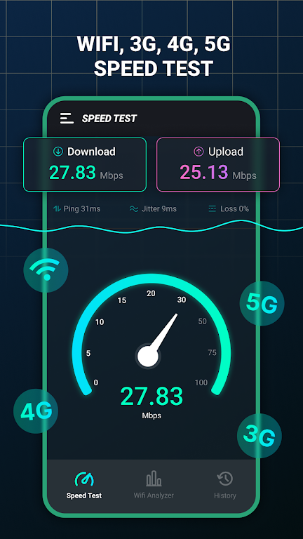 Speed Test & Wifi Analyzer Screenshot4