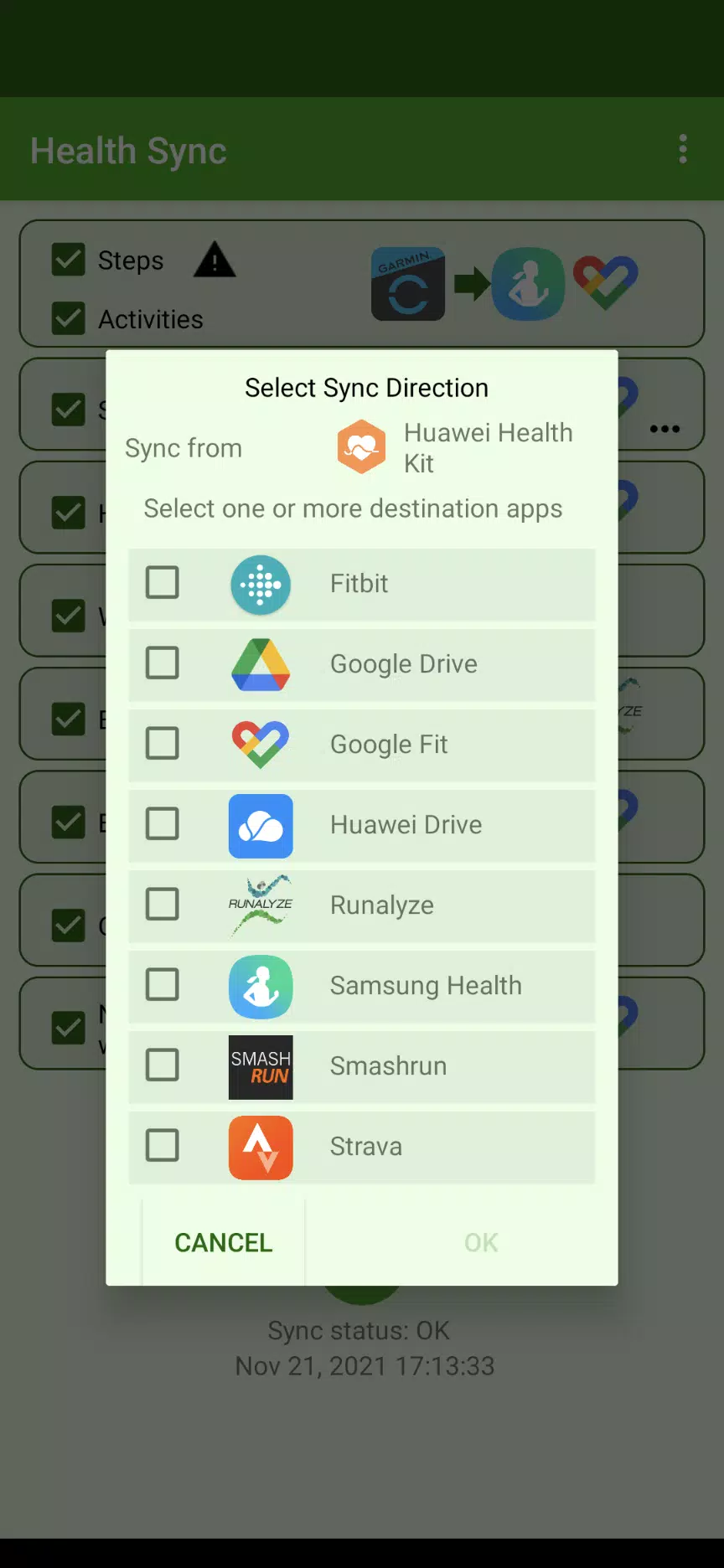Health Sync Screenshot1