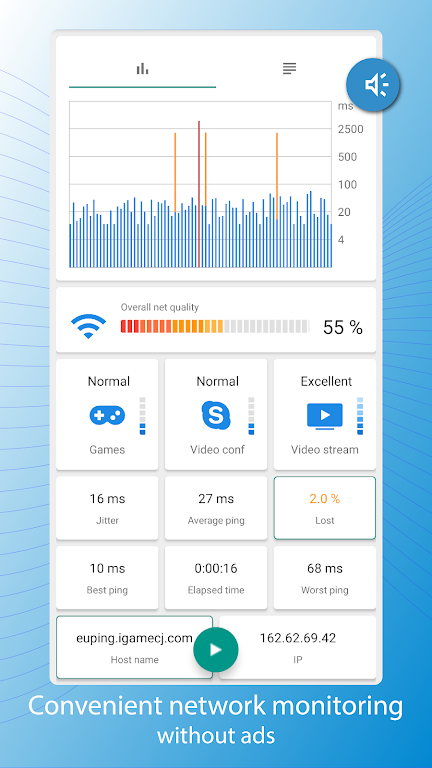 Pingmon - network ping monitor Screenshot1