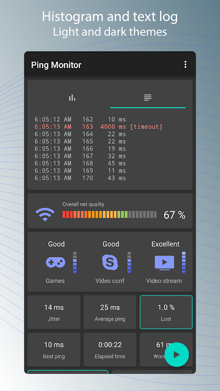 Pingmon - network ping monitor Screenshot2