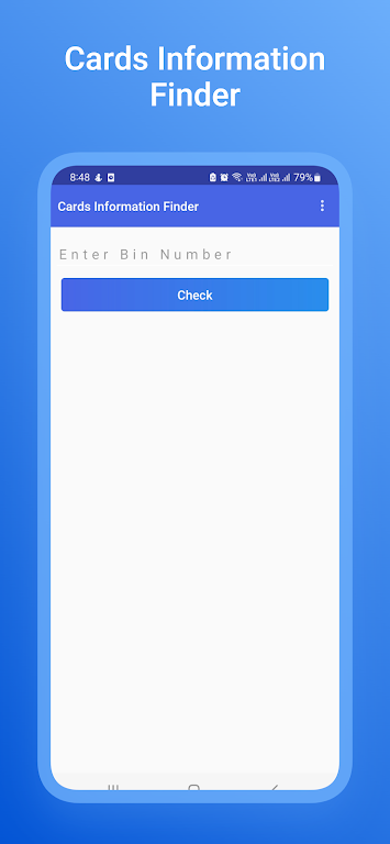 Cards Information Finder Screenshot1