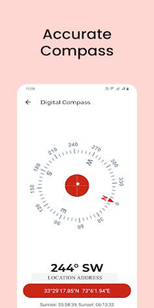 Digital Compass : Maps Compass Screenshot3