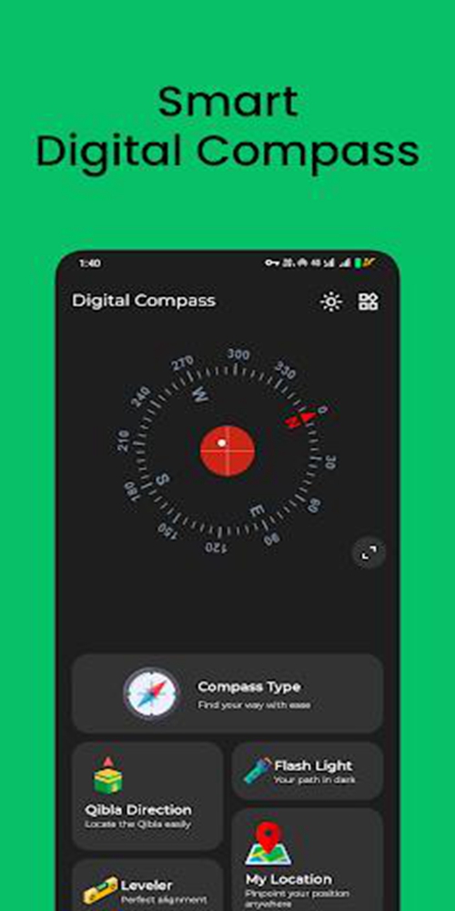 Digital Compass : Maps Compass Screenshot1