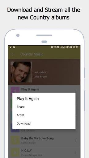 Country Music : Best Song Online & Offline Screenshot3
