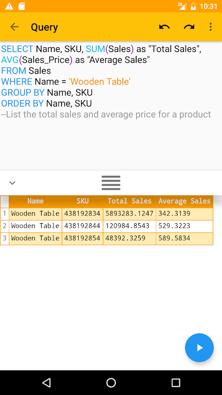 SQL Client Screenshot1