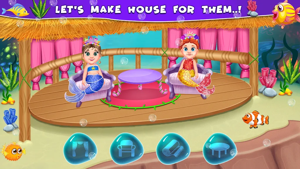 Twin mermaid babysitter care Screenshot4