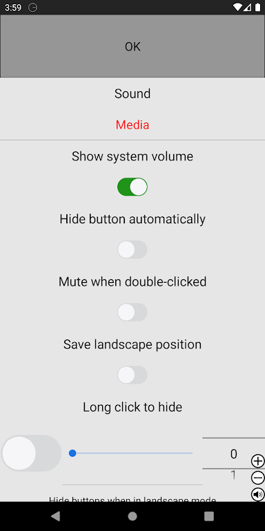 Always visible volume button Screenshot2