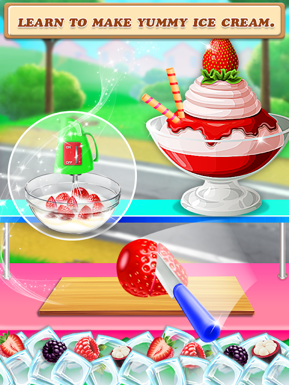 Street Ice Cream Shop Game Screenshot1