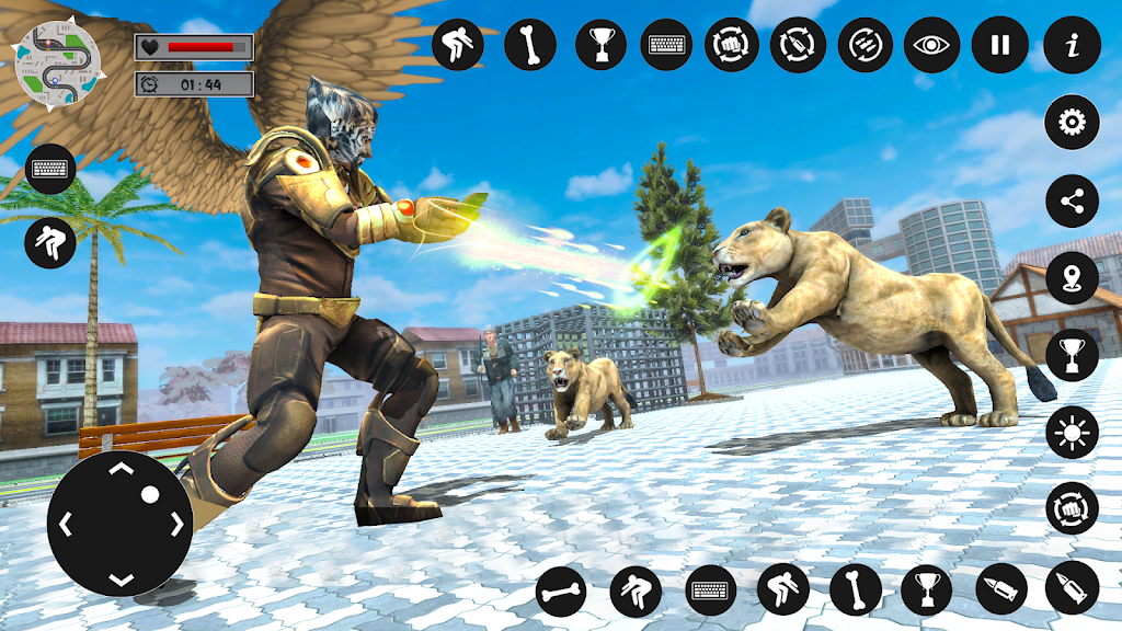 Flying Lion Rope Hero Game Screenshot4