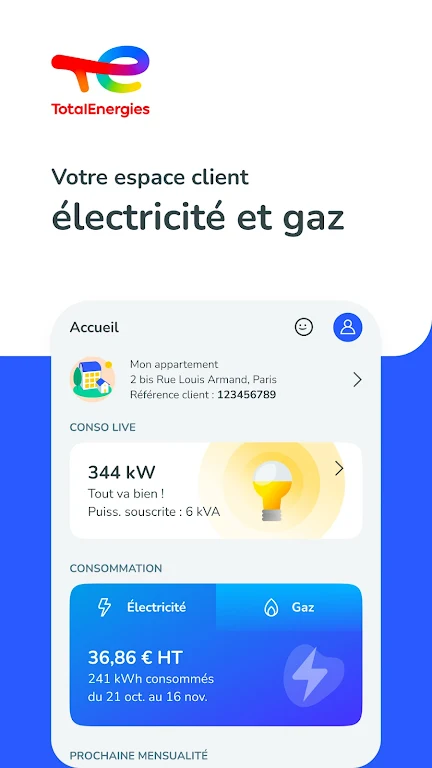 TotalEnergies Electricité&Gaz Screenshot1