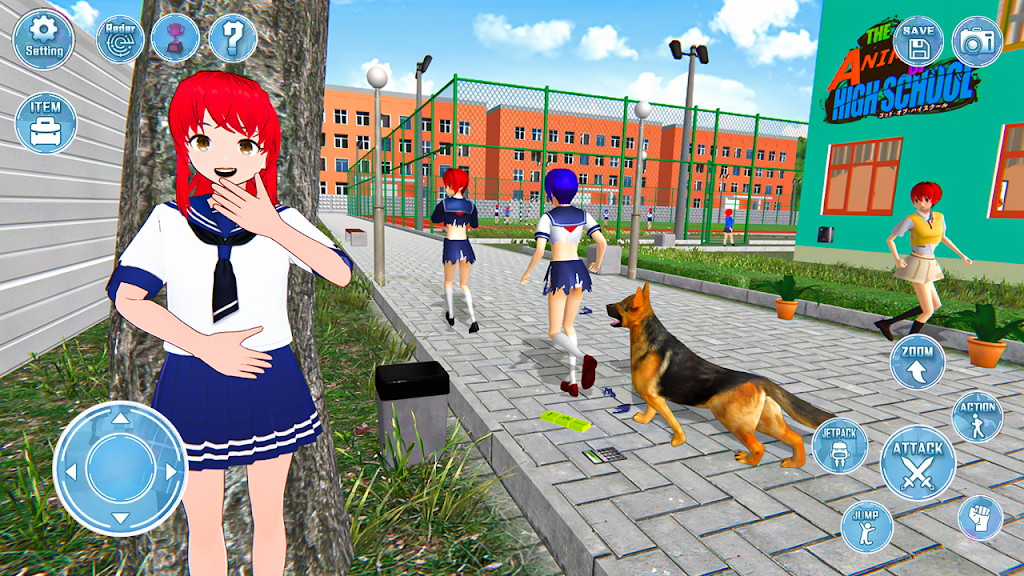 Anime High School Girl 3D Sim Screenshot1