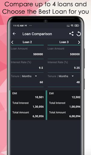 Loan/Mortgage EMI Calculator Screenshot4