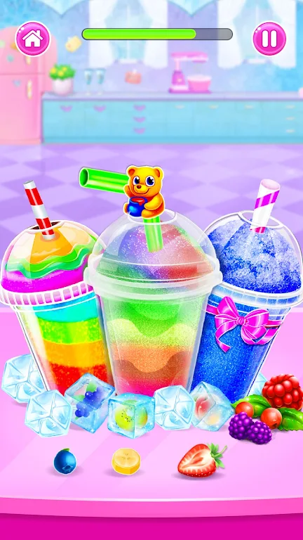 Unicorn icy slush maker Game Screenshot1