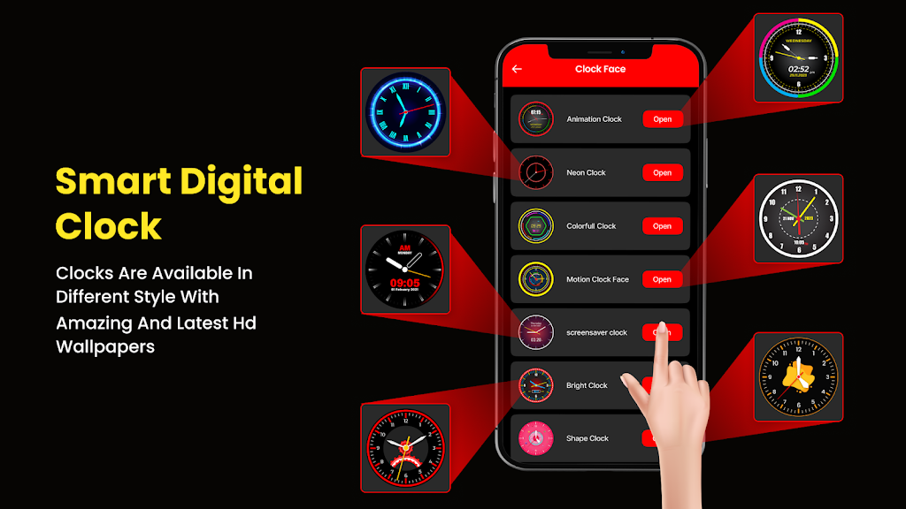 Smart Digital Clock Wallpapers Screenshot4