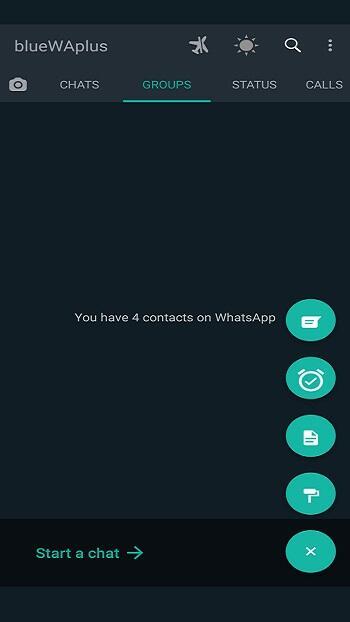 Blue WhatsApp Plus Screenshot4