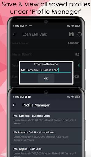 Loan/Mortgage EMI Calculator Screenshot2