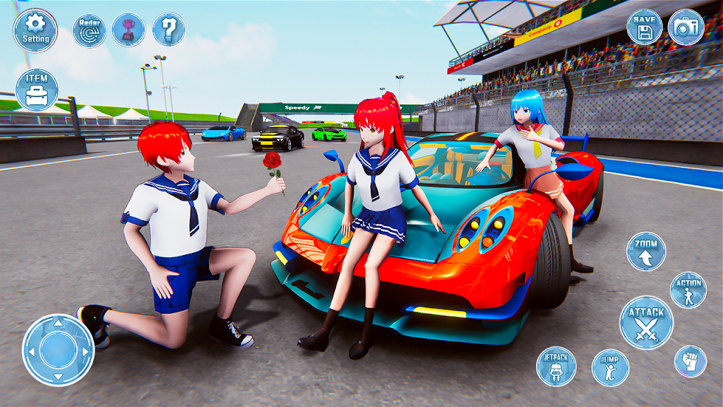 Anime High School Girl 3D Sim Screenshot3