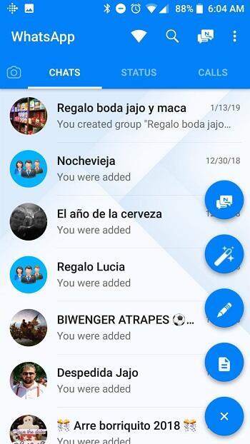 Blue WhatsApp Plus Screenshot5