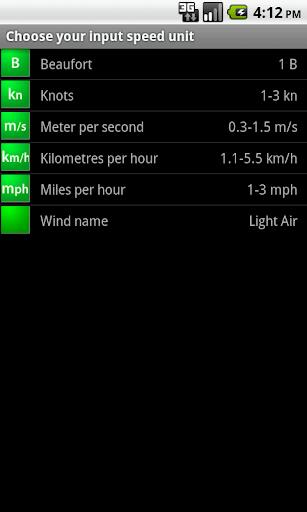 Marine Wind Calculator Screenshot1