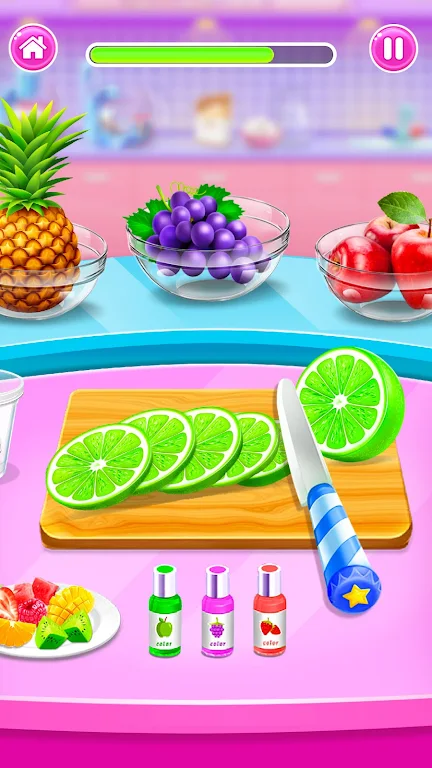 Unicorn icy slush maker Game Screenshot2