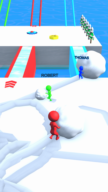 Snowball Race: Snow Game Screenshot1