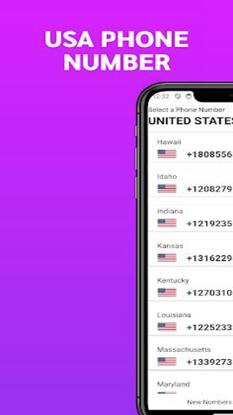 USA Phone Numbers Receive SMS Screenshot1