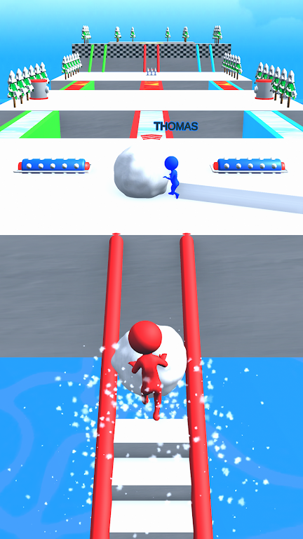 Snowball Race: Snow Game Screenshot2