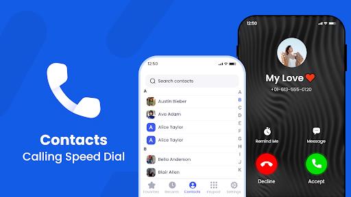 Contacts - calling Speed Dial Screenshot1