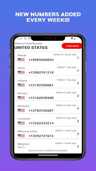 USA Phone Numbers Receive SMS Screenshot3