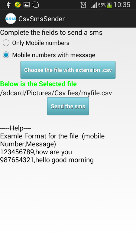 Bulk sms sender Screenshot2