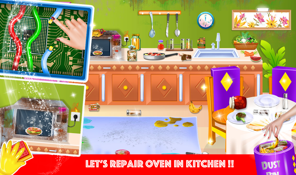 Home Clean Up Girl Game Screenshot2