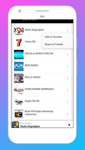 Radio Cameroon FM AM: Stations Online + free App Screenshot6