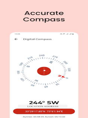 Digital Compass : Maps Compass Screenshot2