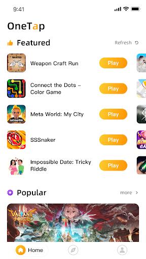 OneTap - Play Games Instantly Screenshot3